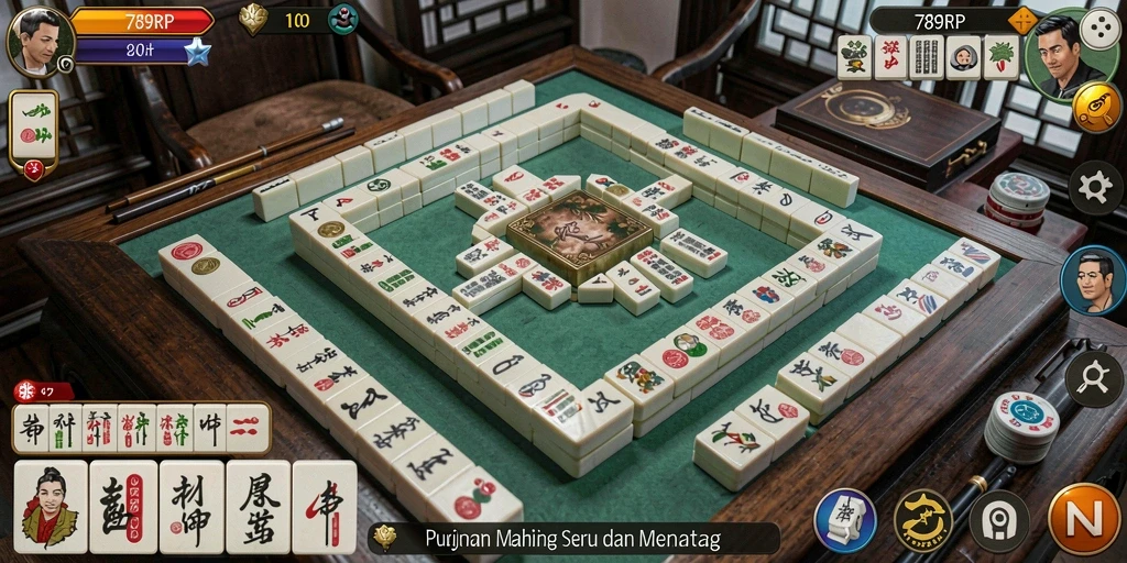 Screenshot gameplay 789RP menampilkan pengalaman Mahjong yang mengasyikkan.