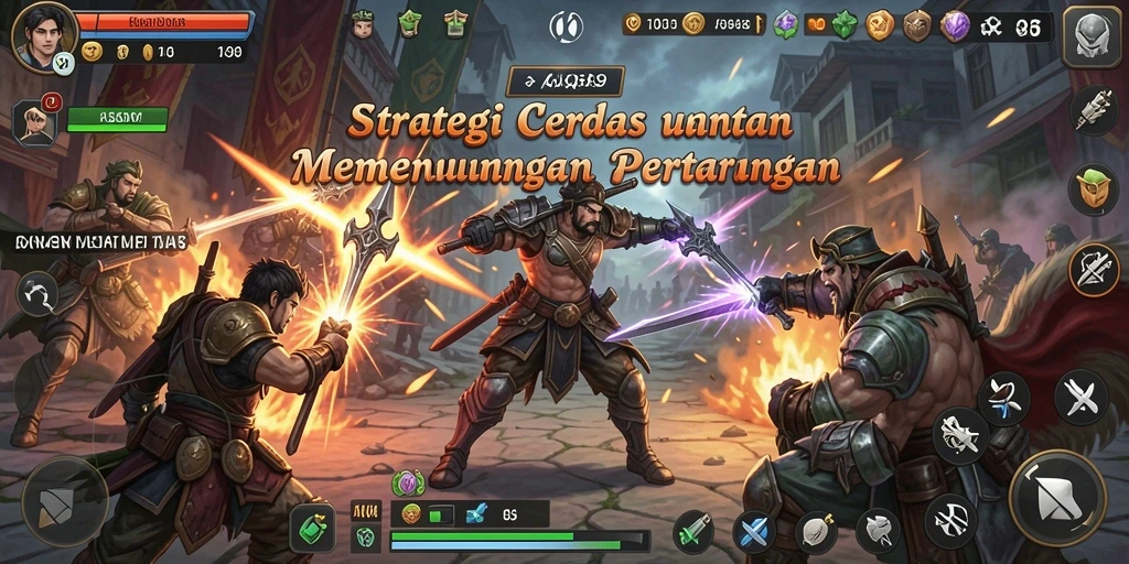 Tampilan gameplay AJO89 dengan aksi strategi yang mendebarkan.