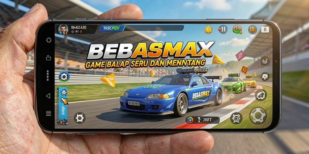 Gameplay seru dan balapan mendebarkan di BEBASMAX.