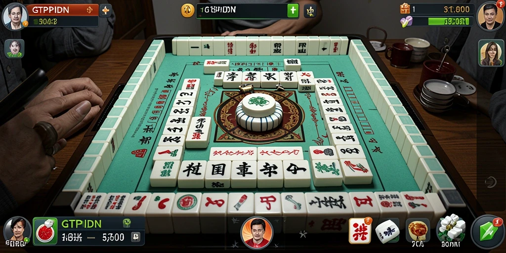 Screenshot GTPIDN menampilkan gameplay Mahjong yang seru.