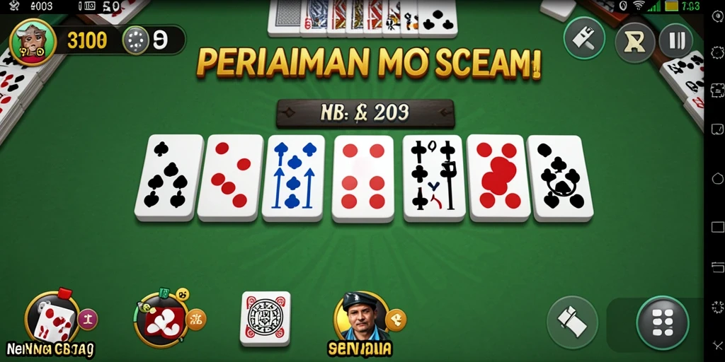 Tampilan gameplay domino yang seru dan interaktif di H03.