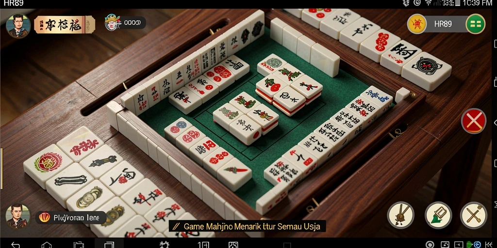 Tampilan gameplay menakjubkan dari game Mahjong HR89.