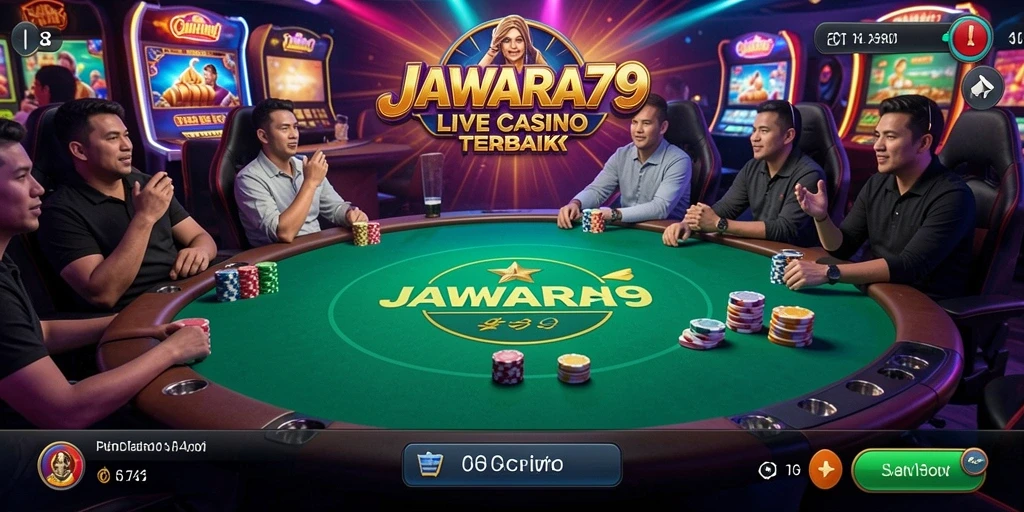Tampilan gameplay Live Casino yang interaktif dan menarik.