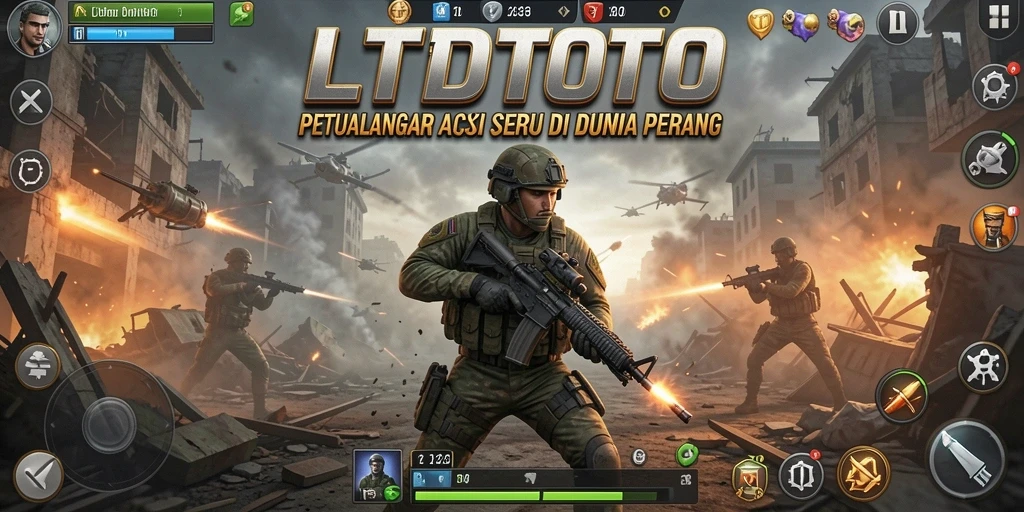 Tampilan aksi mendebarkan dalam gameplay LTDTOTO.