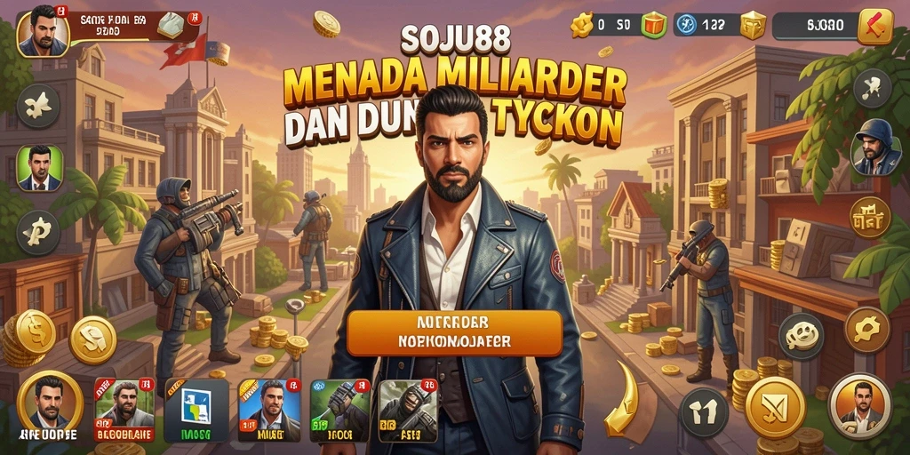 Screenshot utama SOJU88 menampilkan pengalaman gameplay Tycoon yang menarik.